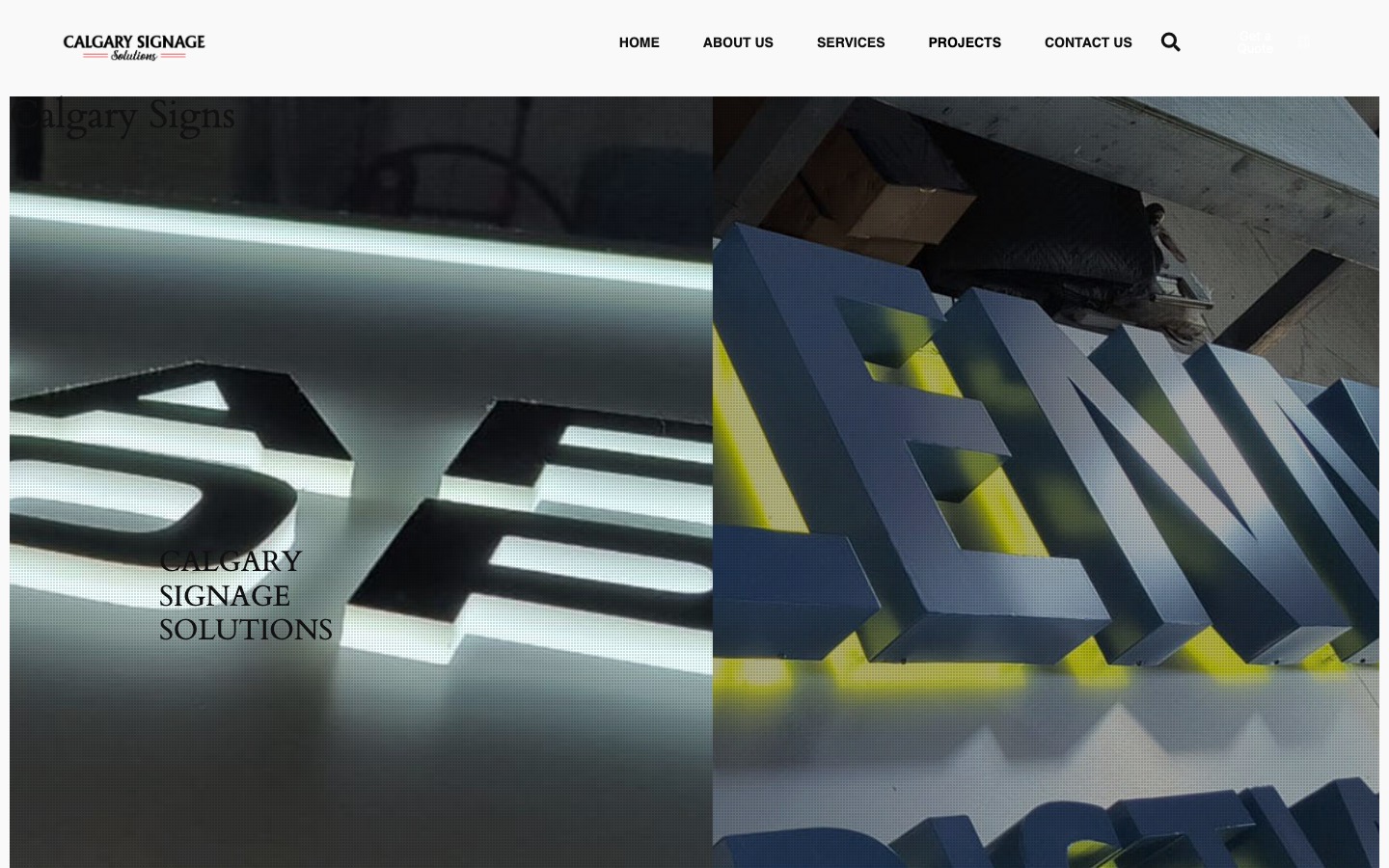 The current homepage